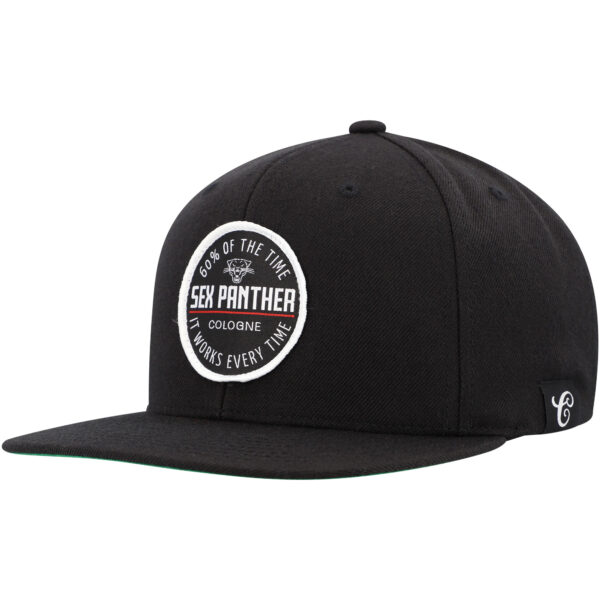 Unisex Contenders Clothing Black Anchorman Sex Panther Cologne Snapback Hat