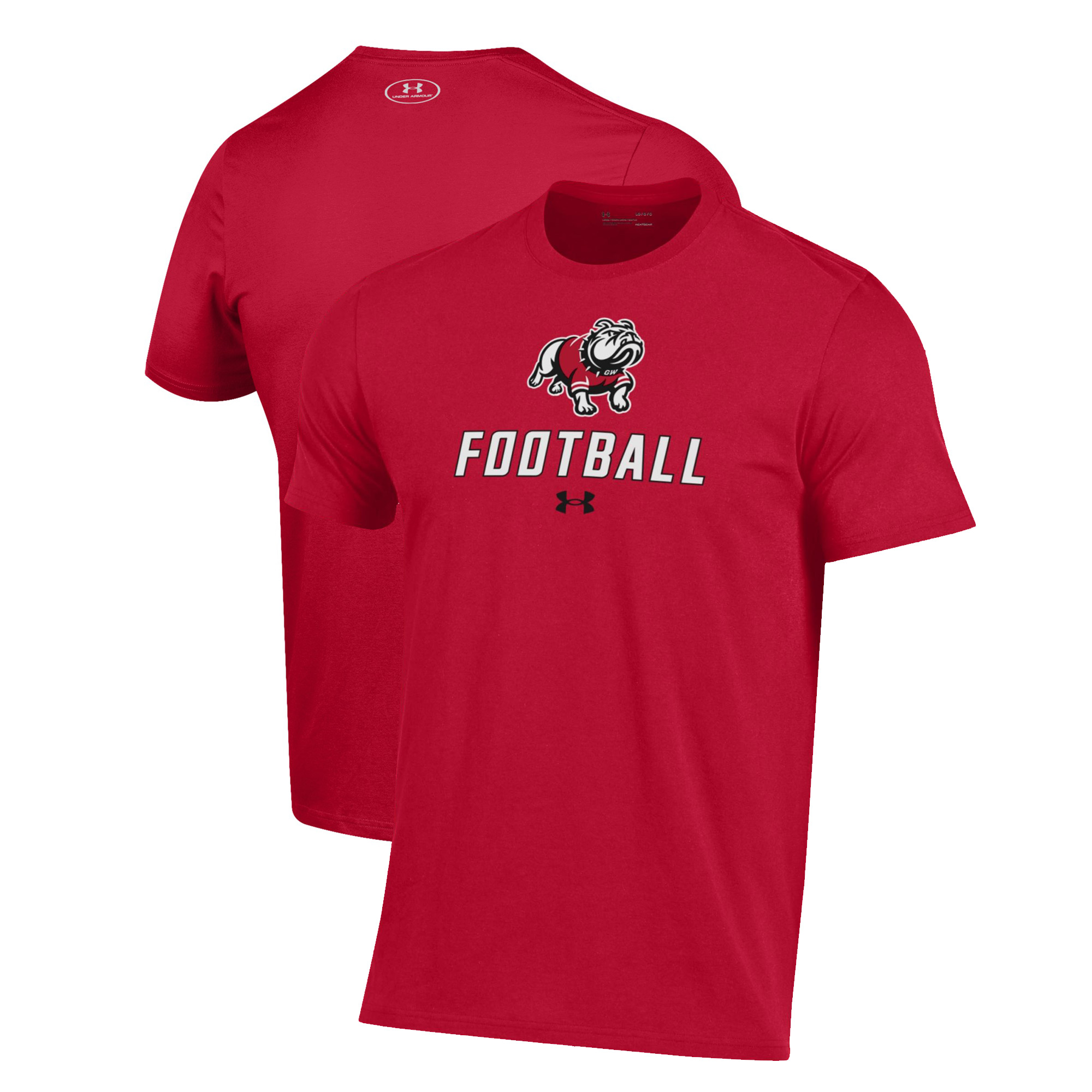 Men's Under Armour Scarlet Gardner-Webb Bulldogs Football Performance T-Shirt