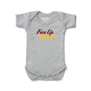 Newborn & Infant Chad & Jake Heather Gray Central Michigan Chippewas Fire Up Logo Bodysuit