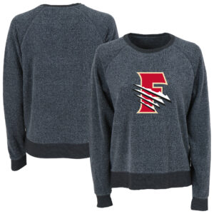 Women's Charcoal Fresno Grizzlies Fleece Out Pullover Sweatshirt