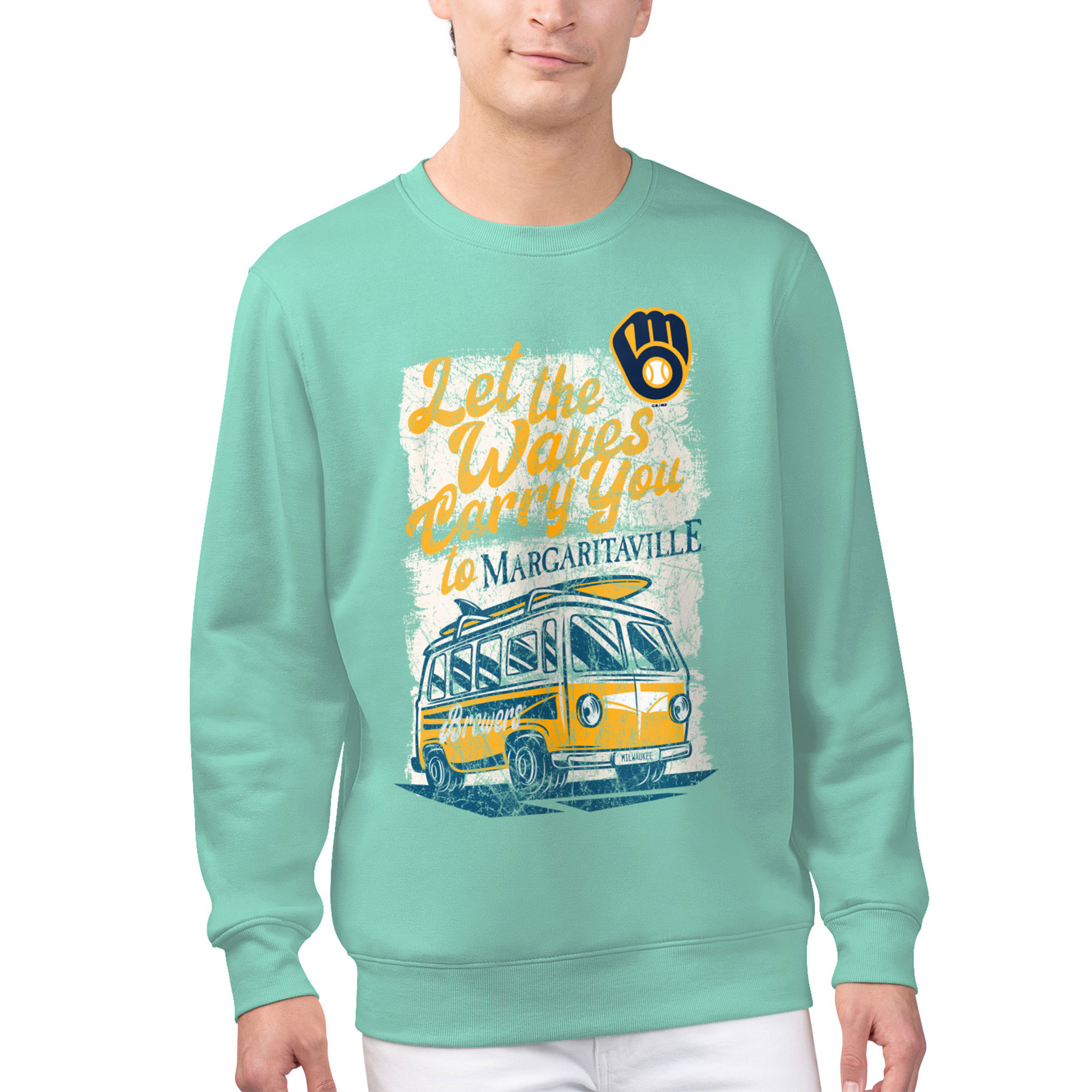 Men's Champion Gray Washington Huskies Softball Icon Crewneck Pullover Sweatshirt - Image 2