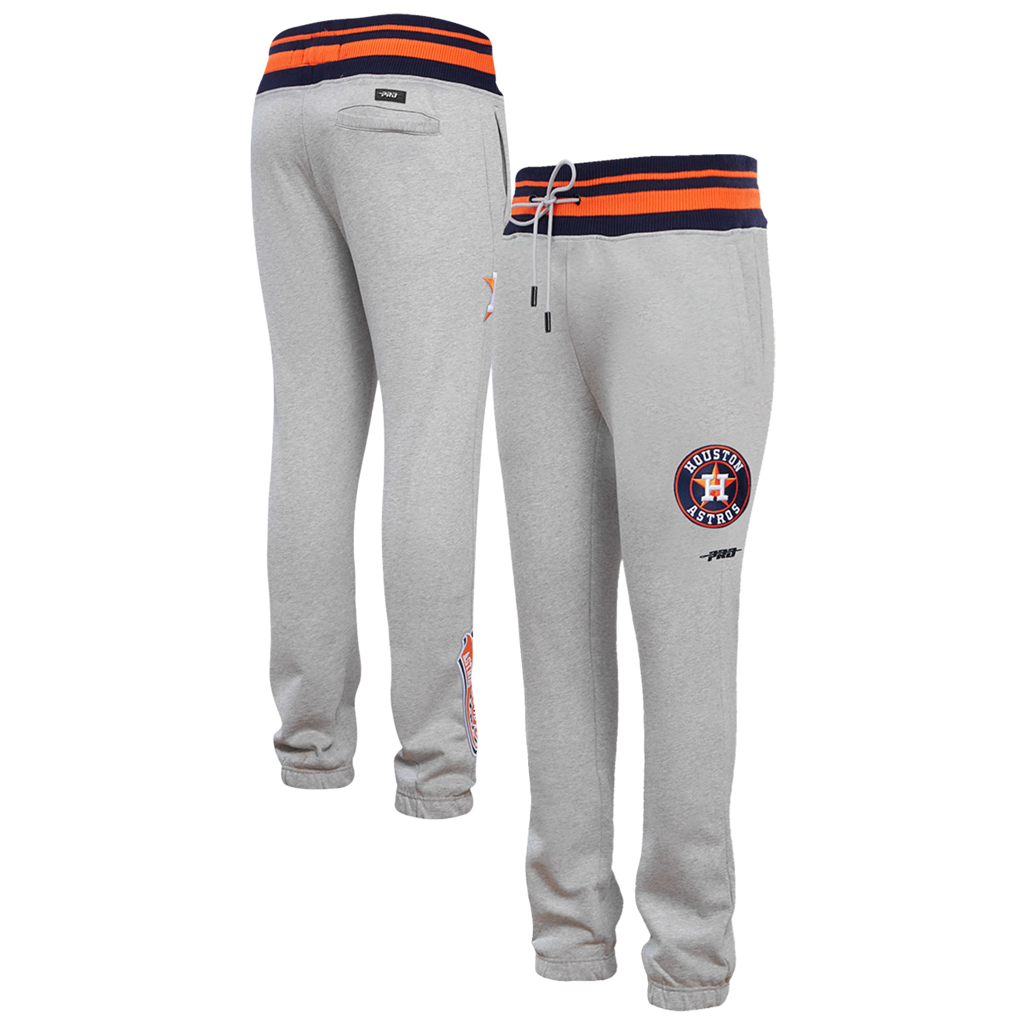 Men's Pro Standard Heather Gray Houston Astros Script Tail Sweatpants