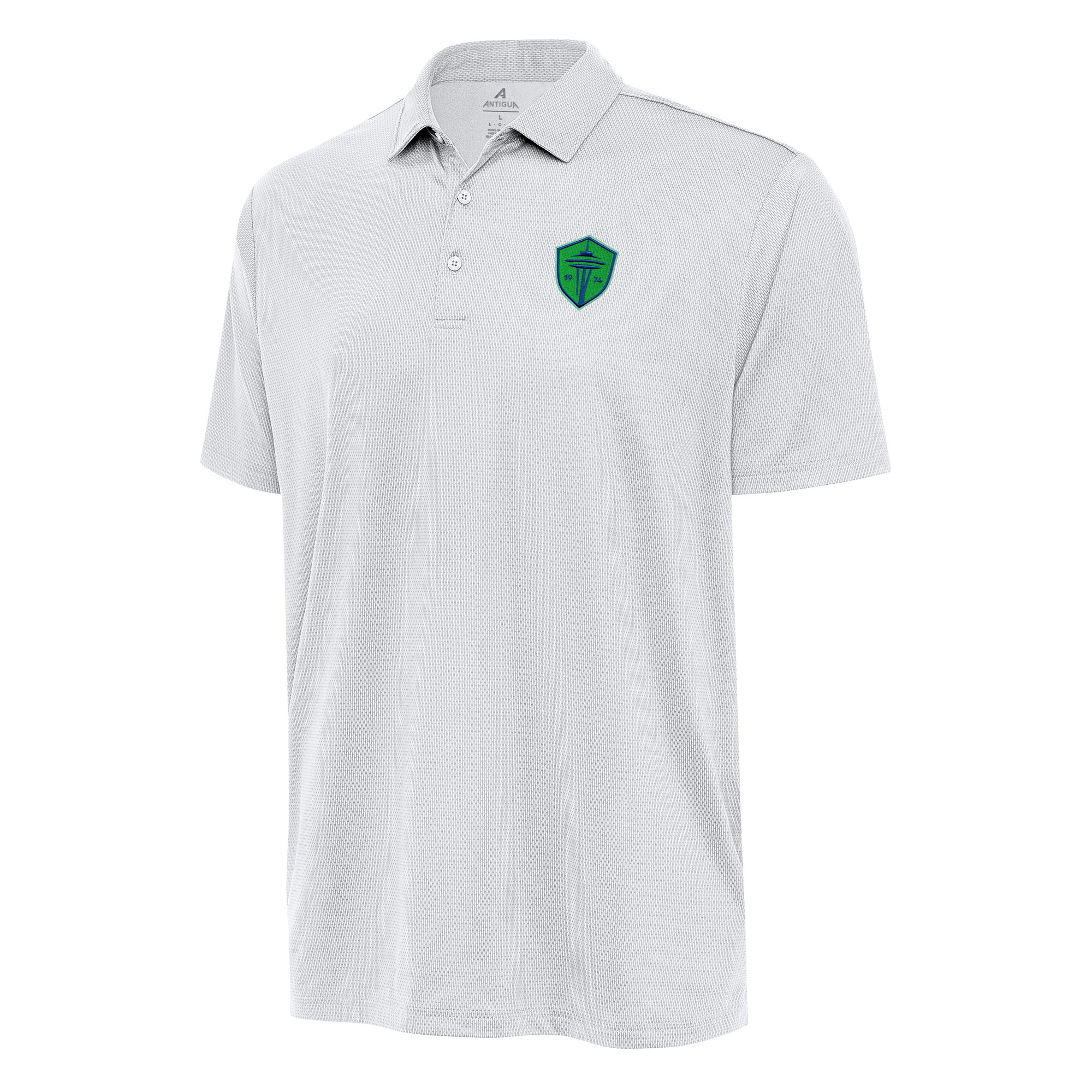 Men's Antigua White Seattle Sounders FC Ellipse Polo