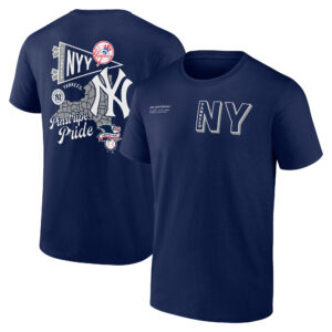 Men's  Navy New York Yankees Split Zone T-Shirt