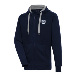 Men's Antigua Navy Butler Bulldogs Big & Tall Victory Full-Zip Hoodie Jacket
