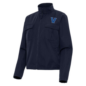 Women's Antigua  Navy Villanova Wildcats Even Par Full-Zip Jacket