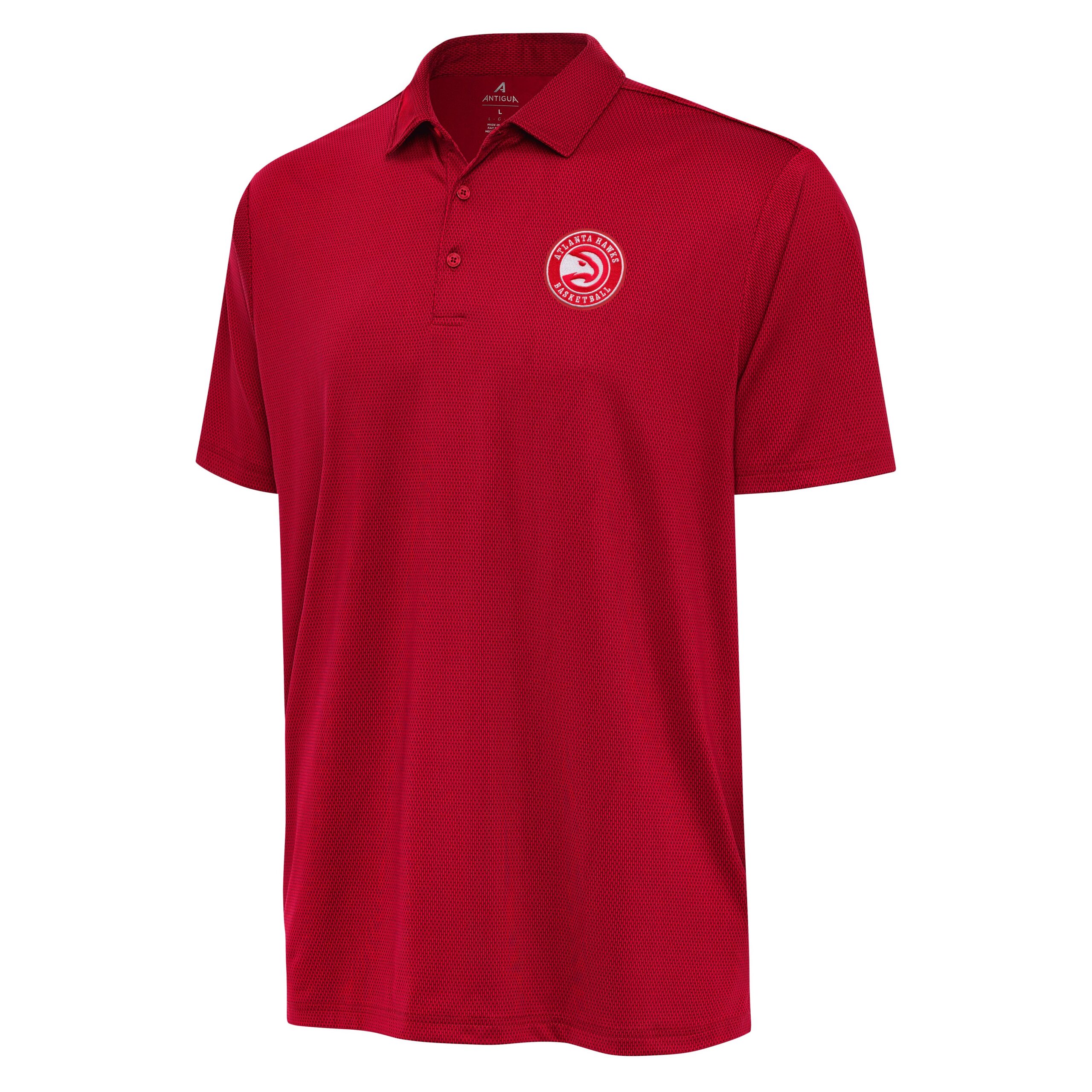 Men's Antigua Red Atlanta Hawks Ellipse Polo