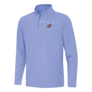 Men's Antigua  Royal Oklahoma City Thunder Twine Quarter-Zip Top