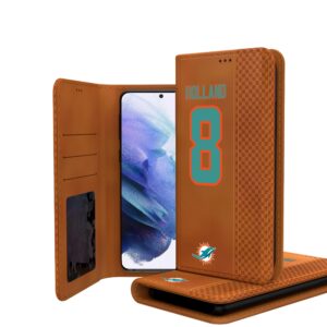 Keyscaper Jevon Holland Brown Miami Dolphins Galaxy Folio Case