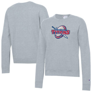 Women's Champion  Gray Detroit Mercy Titans Powerblend Pullover Sweatshirt