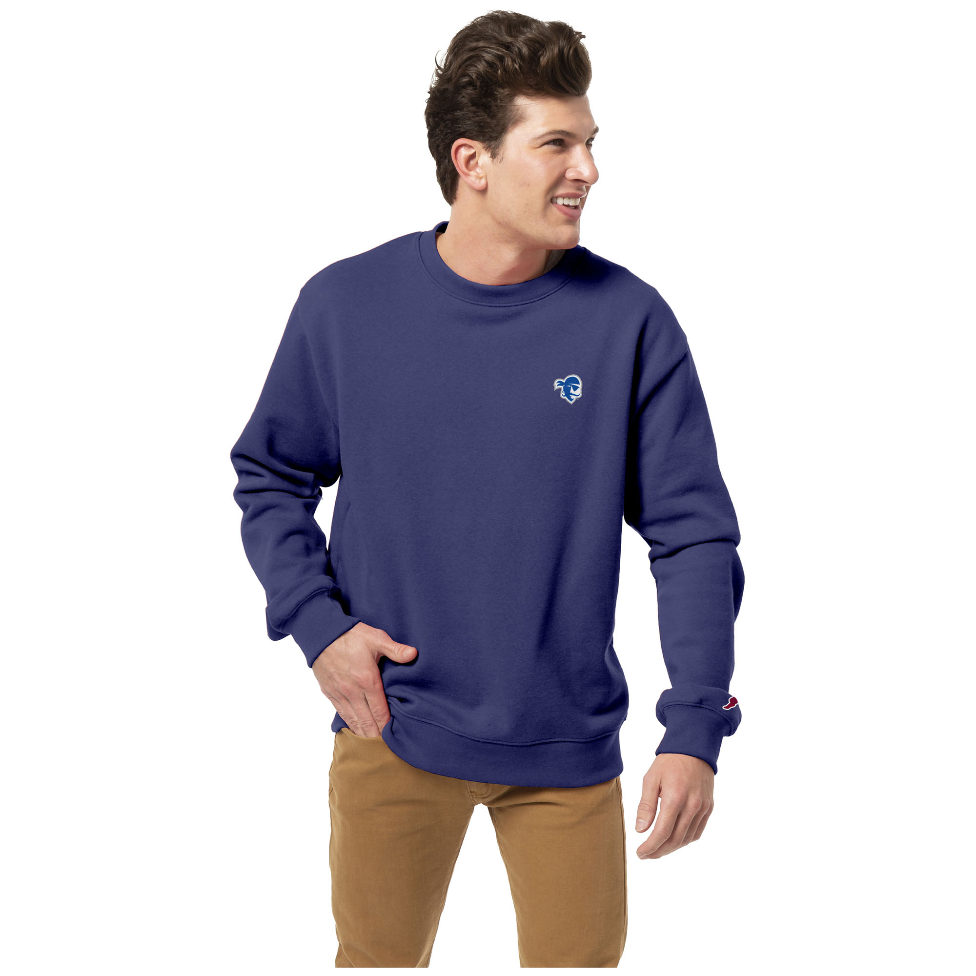 Men's League Collegiate Wear Royal Seton Hall Pirates Essentials 2.0 Pullover Crewneck