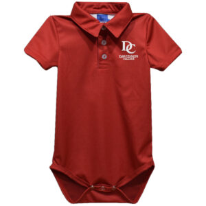 Infant Vive La Fete Red Davidson Wildcats Polo Bodysuit