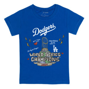 Toddler Tiny Turnip Royal Los Angeles Dodgers 2024 World Series Champions T-Shirt