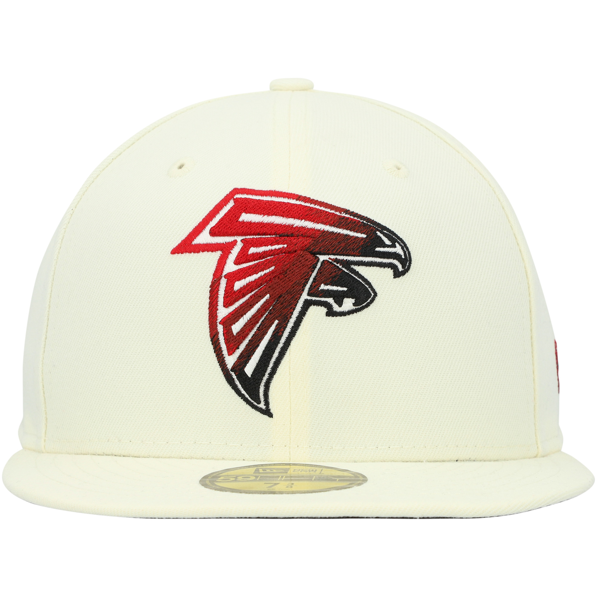 Men's New Era Cream Atlanta Falcons Chrome Color Dim 59FIFTY Fitted Hat - Image 3
