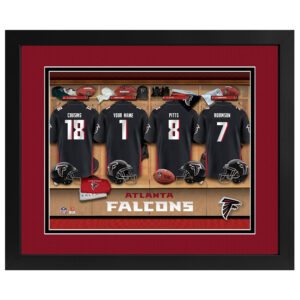 Imperial Atlanta Falcons 14" x 18" Custom Print Locker Room
