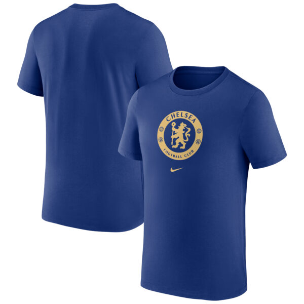 Men's Nike Blue Chelsea Crest T-Shirt - Image 8