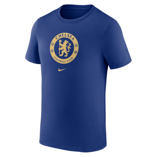 Men's Nike Blue Chelsea Crest T-Shirt - Image 9