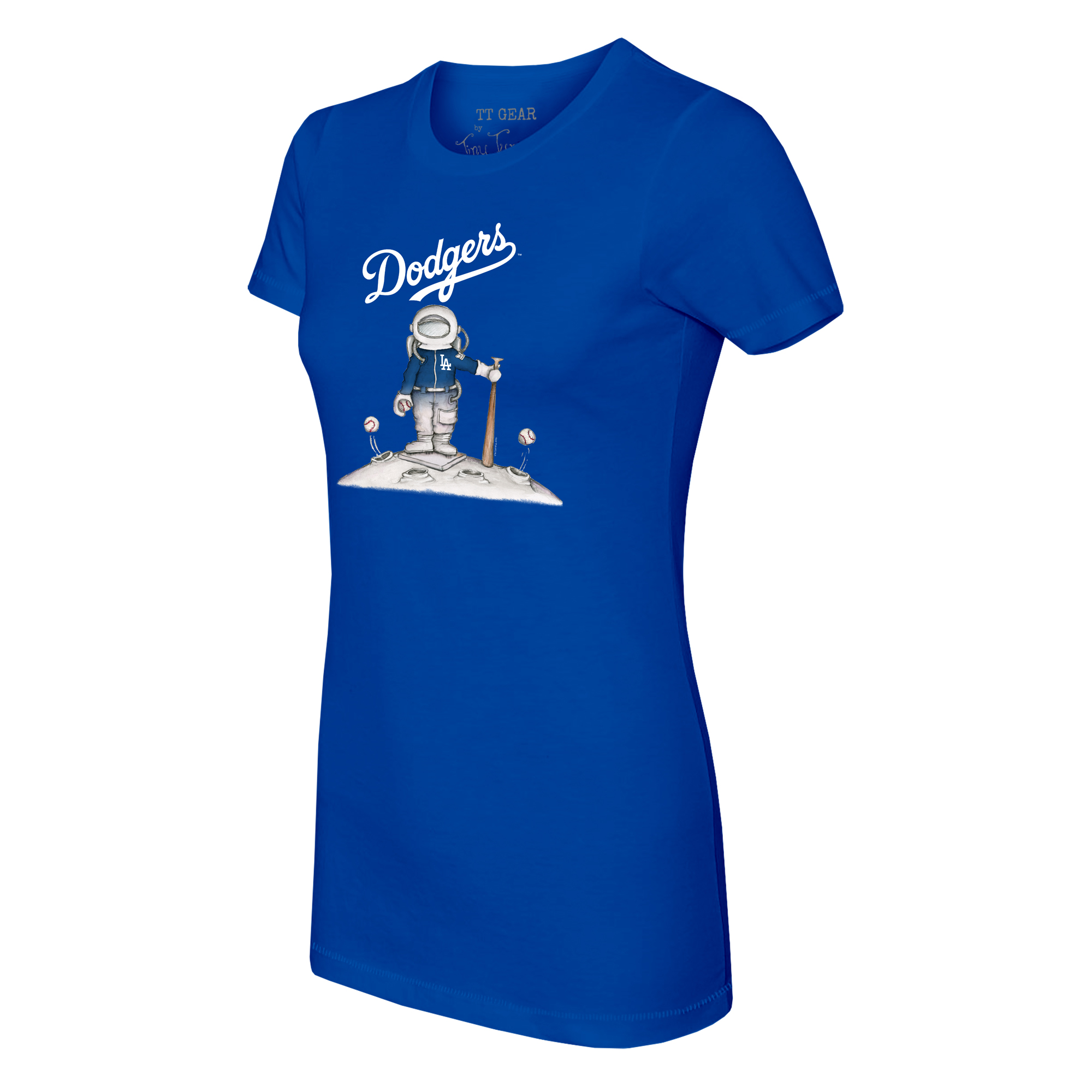 Women's Tiny Turnip Royal Los Angeles Dodgers Astronaut T-Shirt - Image 3