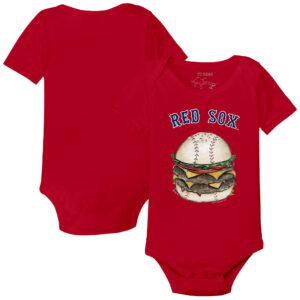 Infant Tiny Turnip Red Boston Red Sox Burger Bodysuit