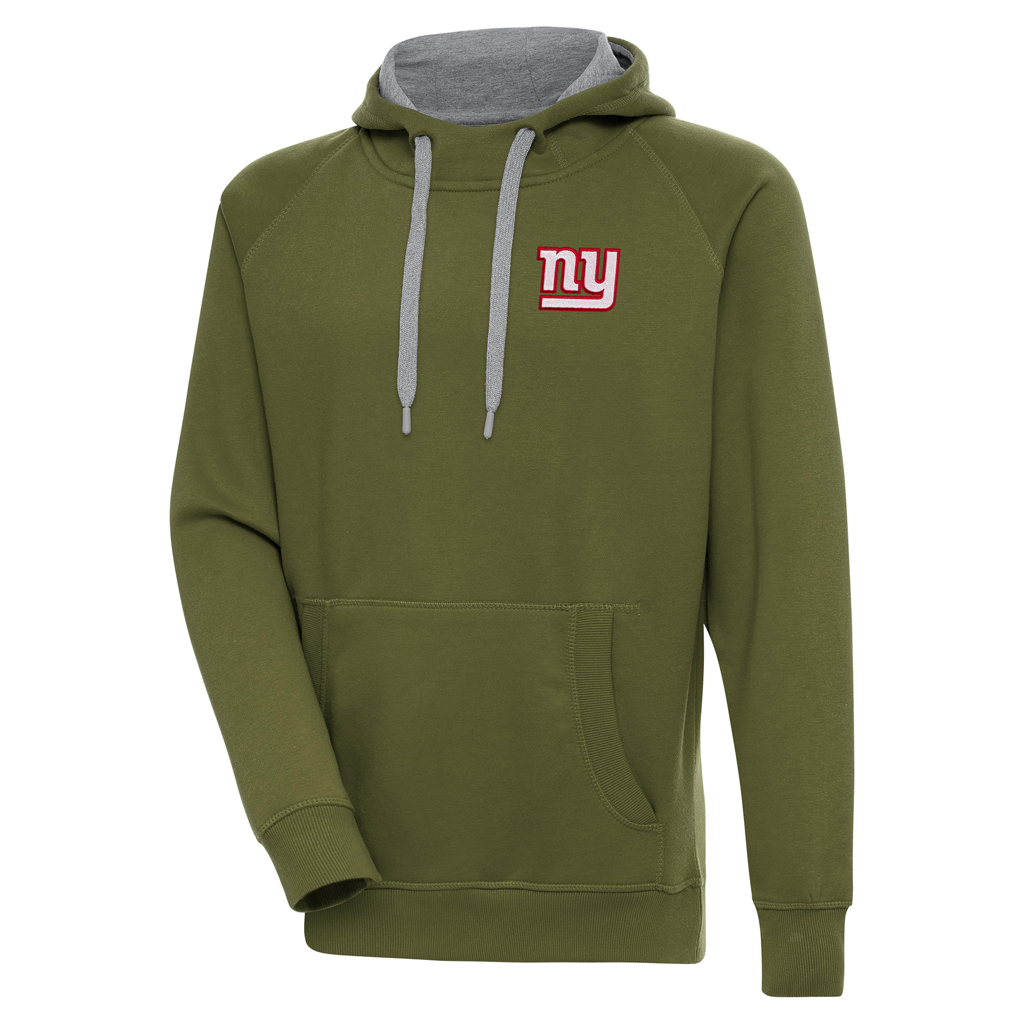 Men's Antigua Olive New York Giants Victory Pullover Hoodie