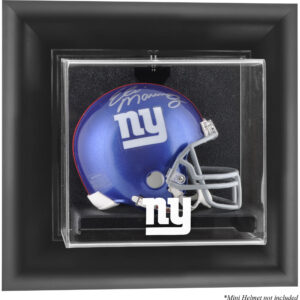 New York Giants Black Framed Wall-Mountable Mini Helmet Display Case