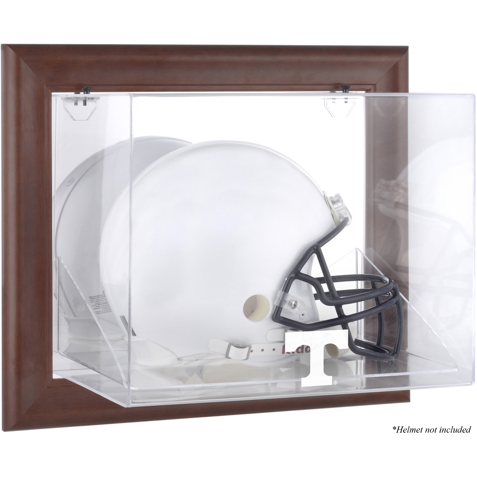 Tennessee Volunteers Brown Framed Wall-Mountable Helmet Display Case