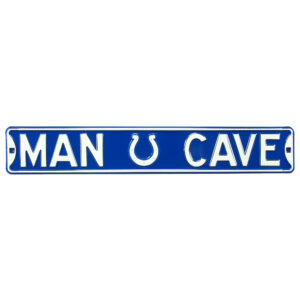 Blue Indianapolis Colts 6" x 36" Man Cave Steel Street Sign