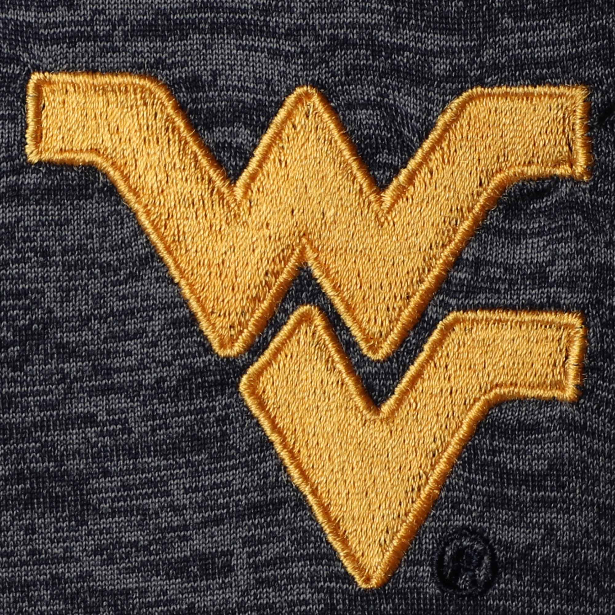 Men's Colosseum Navy West Virginia Mountaineers Big & Tall Down Swing Polo - Image 6