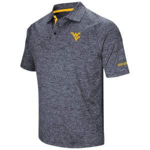 Men's Colosseum Navy West Virginia Mountaineers Big & Tall Down Swing Polo