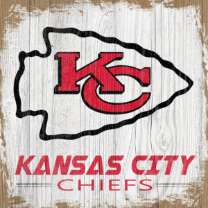 Kansas City Chiefs 6'' x 6'' Team Logo Block