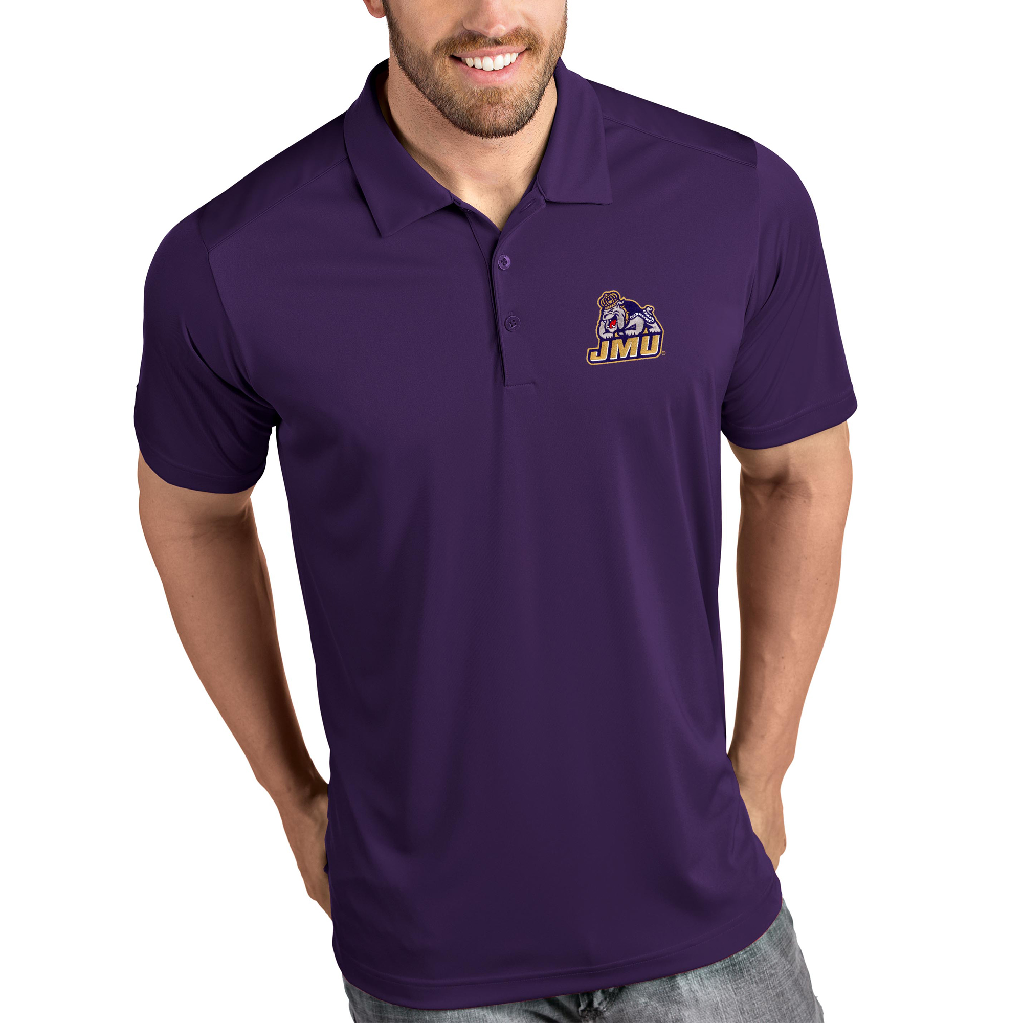 James Madison Dukes Antigua Tribute Polo - Purple