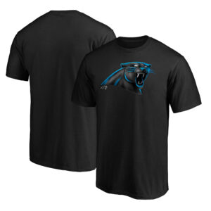 Men's Black Carolina Panthers Midnight Mascot Logo T-Shirt
