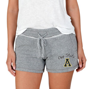 Women's Concepts Sport Gray Appalachian State Mountaineers Mainstream Terry Shorts
