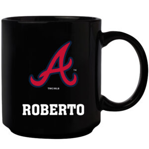 Black Atlanta Braves 11oz. Personalized Mug