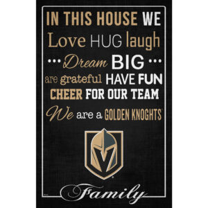Vegas Golden Knights 17'' x 26'' In This House Sign
