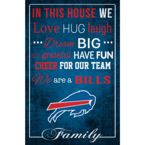 Buffalo Bills 17'' x 26'' In This House Sign