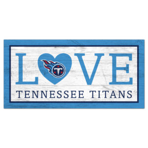 Tennessee Titans 6'' x 12'' Team Love Sign
