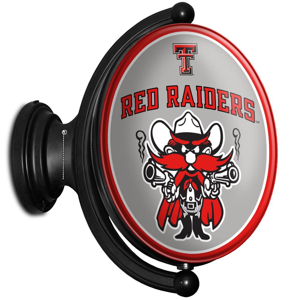 Texas Tech Red Raiders 23'' x 21'' Mascot Illuminated Rotating Wall Sign