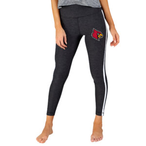 Women's Concepts Sport Charcoal/White Louisville Cardinals Centerline Knit Leggings