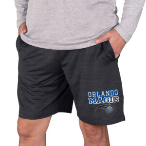 Men's Concepts Sport Charcoal Orlando Magic Bullseye Knit Jam Shorts