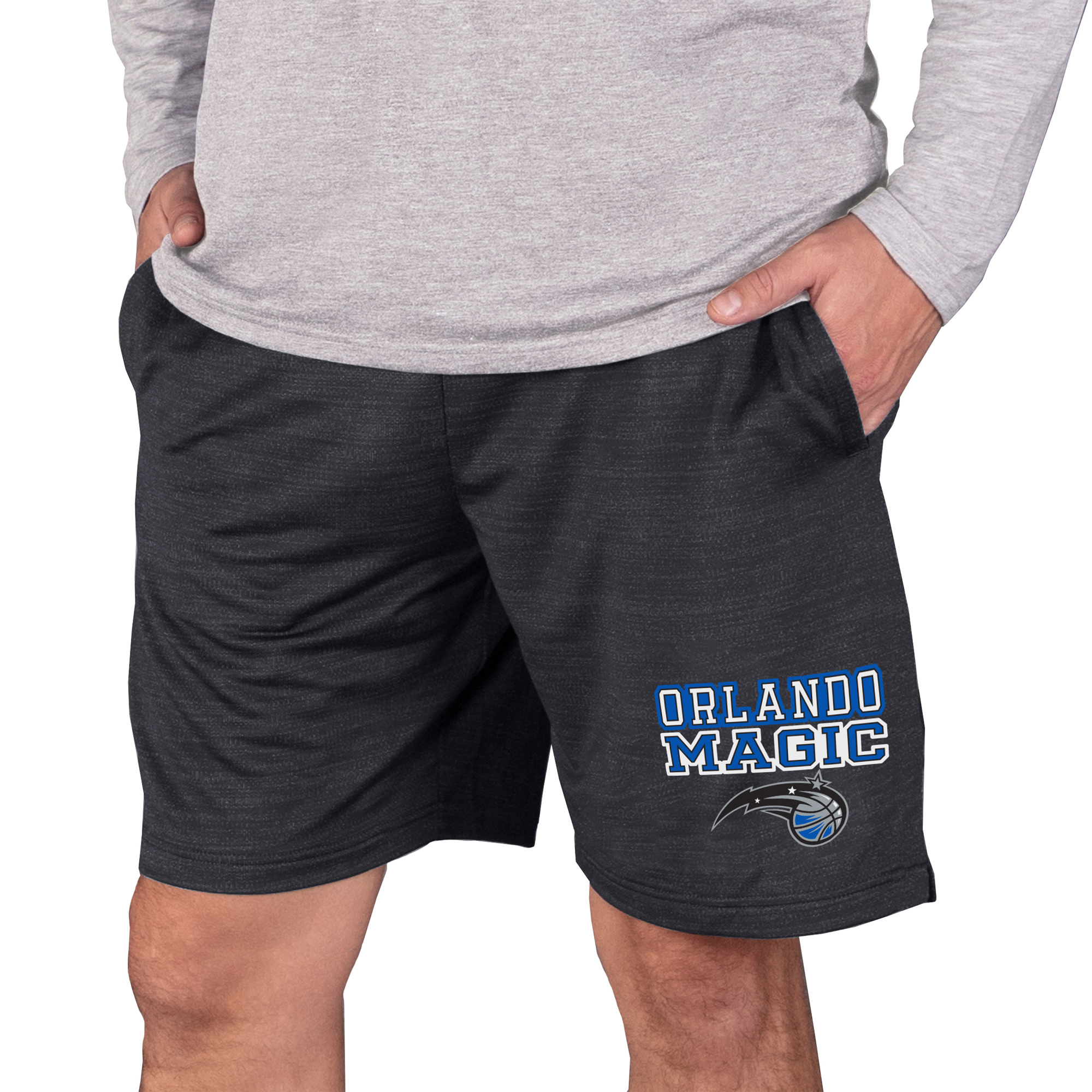 Men's Concepts Sport Charcoal Orlando Magic Bullseye Knit Jam Shorts