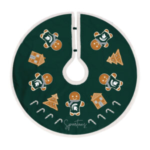 Michigan State Spartans Gingerbread Tree Skirt