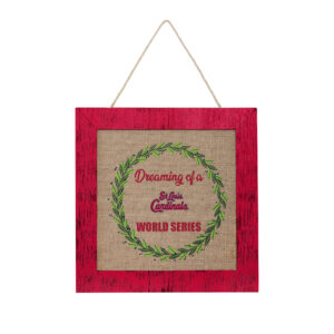 FOCO St. Louis Cardinals 12'' Double-Sided Burlap Sign