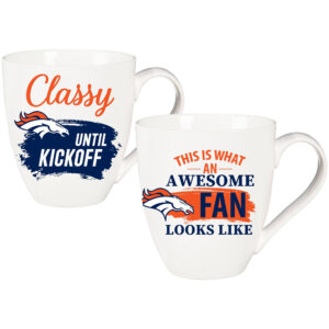 Denver Broncos Team 16oz. Ceramic Mug Gift Set