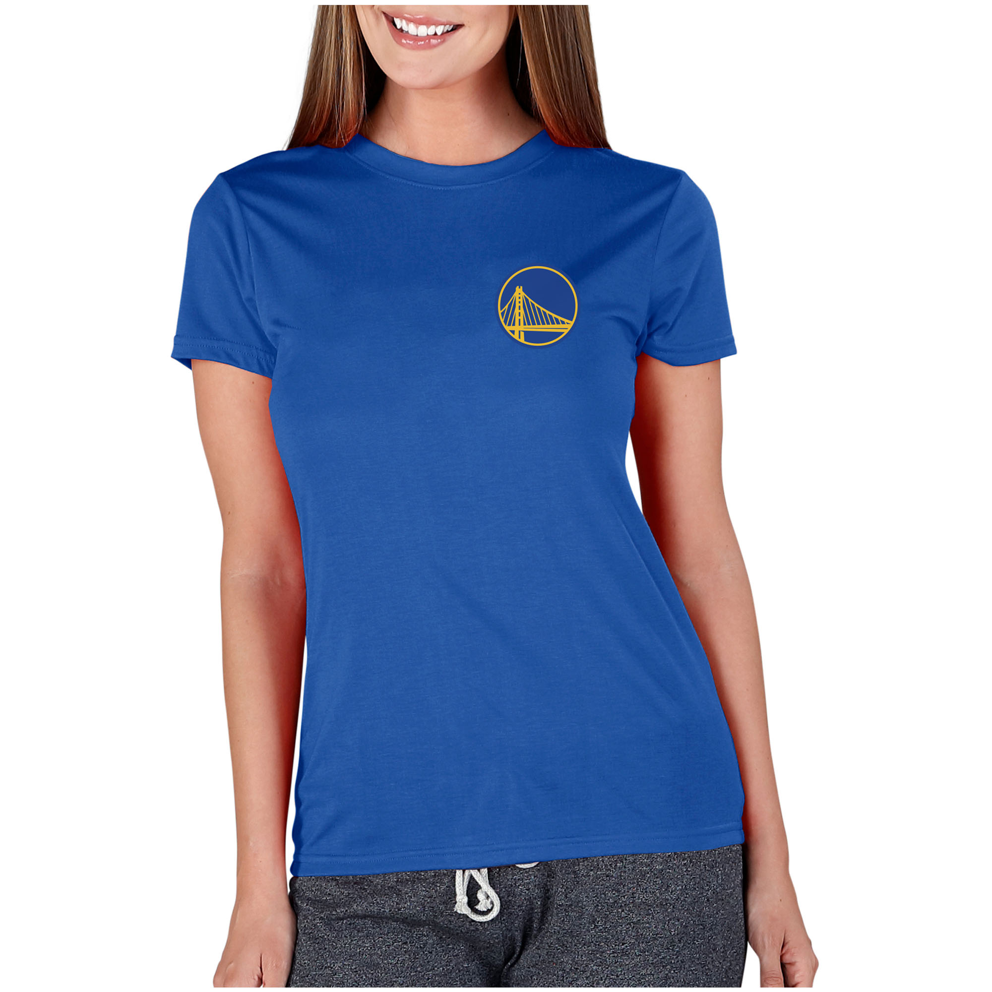Women's Concepts Sport Royal Golden State Warriors Marathon Knit T-Shirt