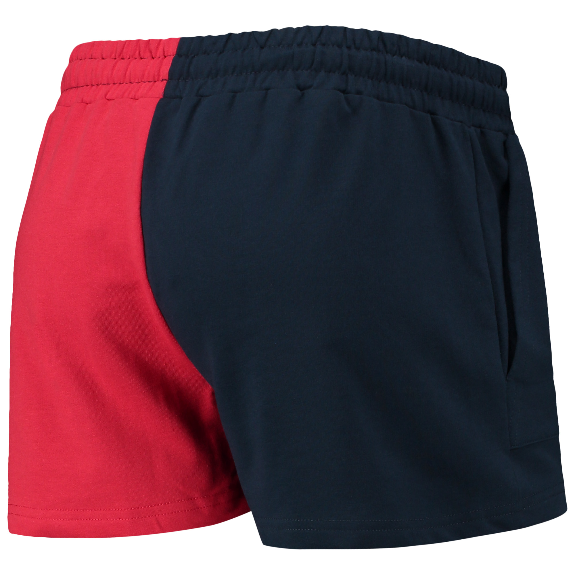 Women's FOCO Navy/Red Cleveland Guardians Color-Block Pullover Hoodie & Shorts Lounge Set - Image 6
