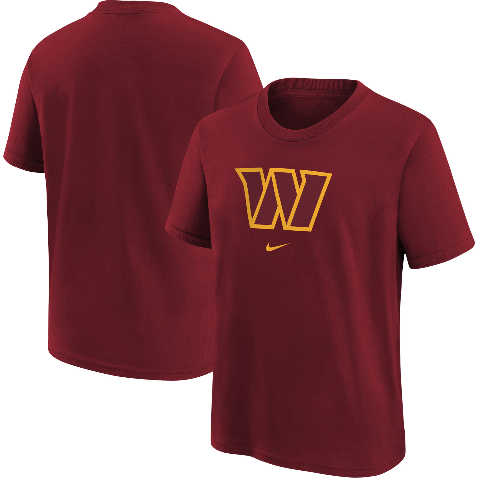 Youth Nike Burgundy Washington Commanders Logo T-Shirt - Image 2