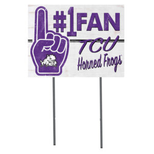 TCU Horned Frogs 18'' x 24'' #1 Fan Yard Sign