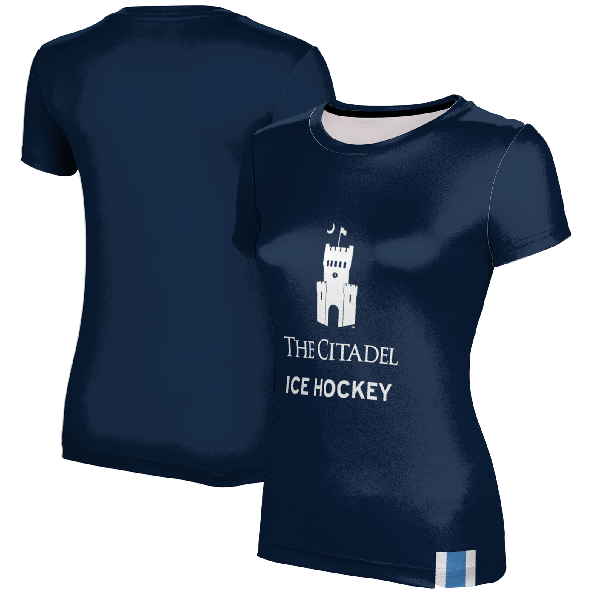 Women's Navy Citadel Bulldogs Ice Hockey T-Shirt - Image 5