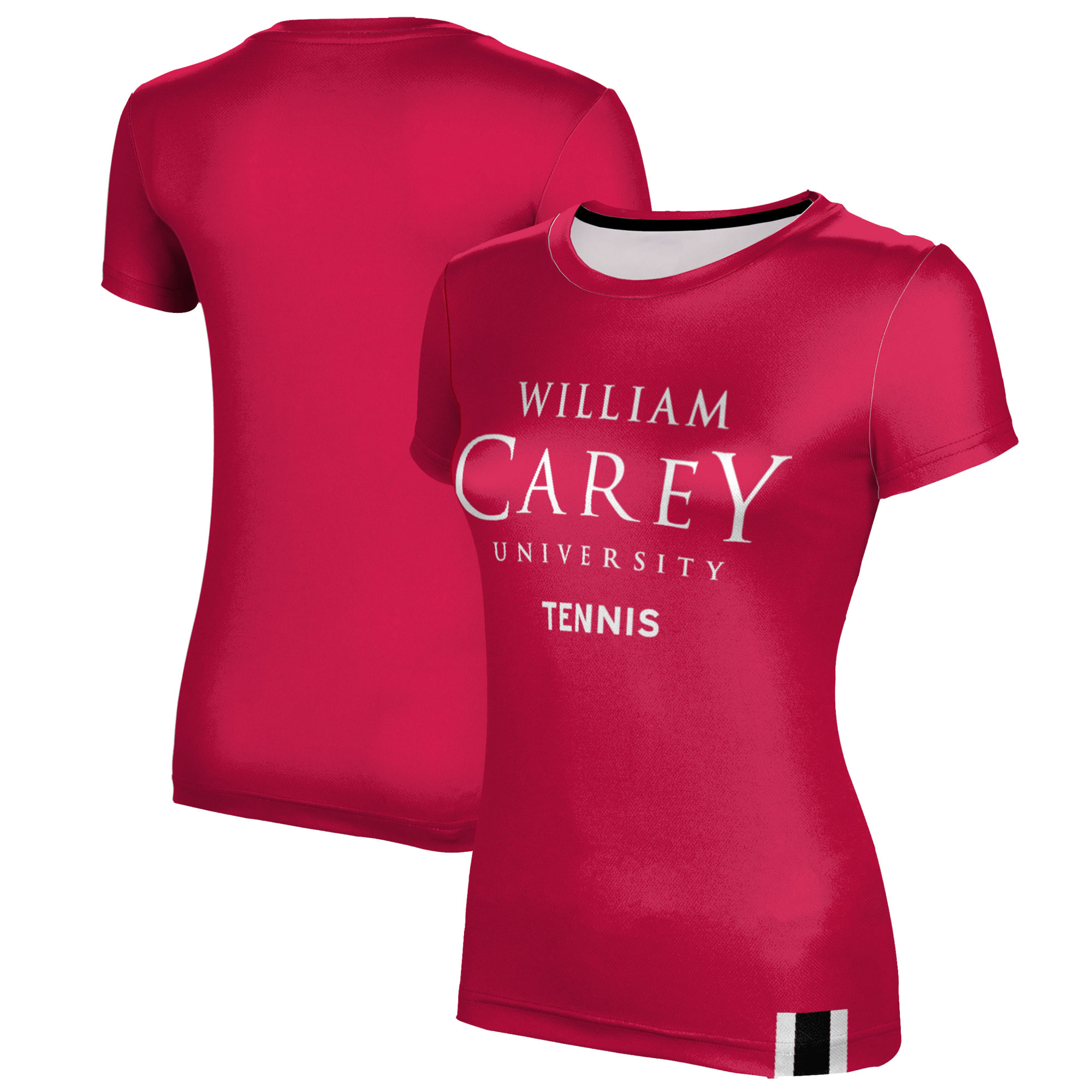 Women's Red William Carey Crusaders Tennis T-Shirt